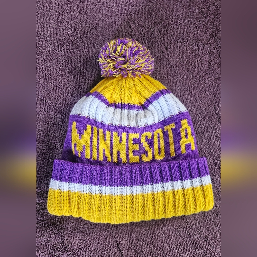 Minnesota beanie, Minnesota football team beanie,  new without tags.